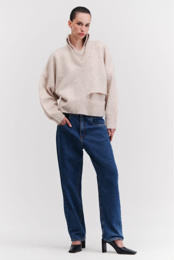 PULLOVER OVERSIZED FRNC - KHAKI