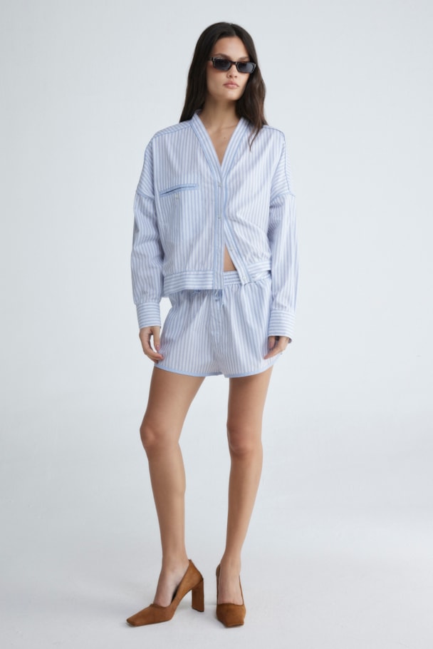 SHORTS LIOR - LISTRA OFF/AZUL