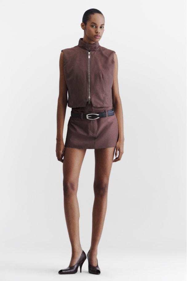 SHORTS SAIA TAILOR - MARROM