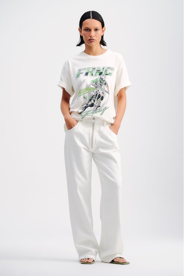 T SHIRT FRNC RACING OFF - BRANCO