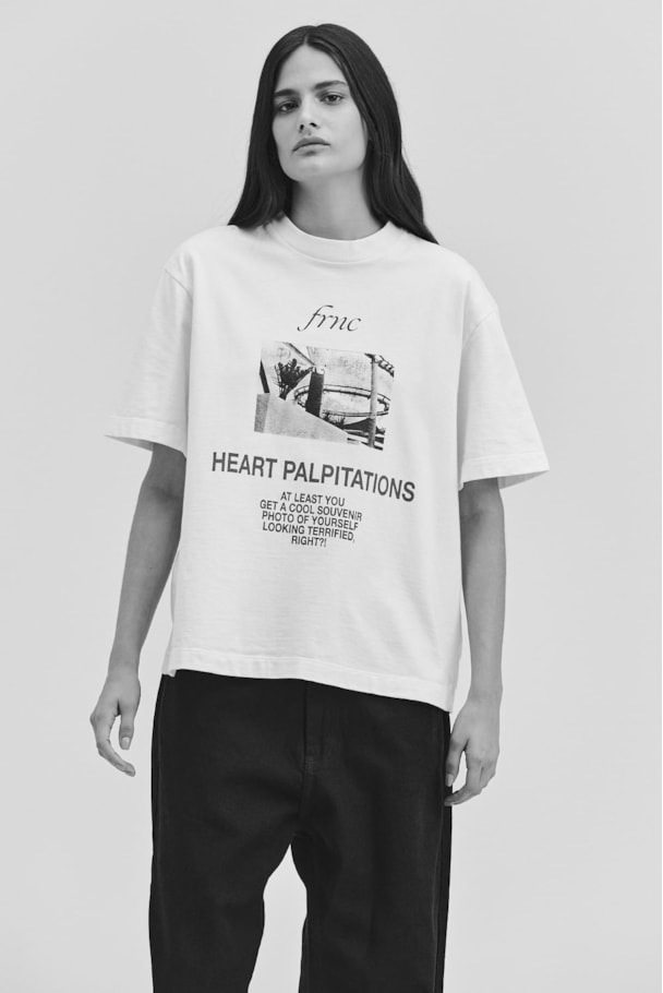 T SHIRT HEART PALPITATIONS - OFF WHITE