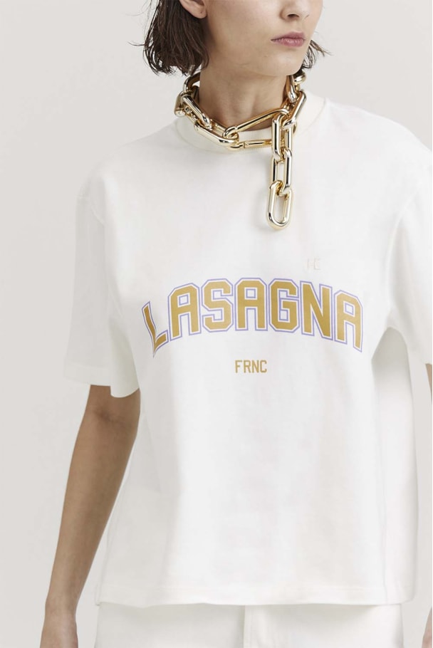 T - SHIRT LASAGNA - OFF WHITE