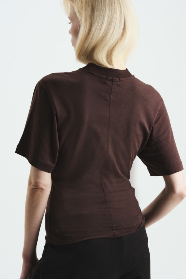 T SHIRT WAIST PIMA - MARROM