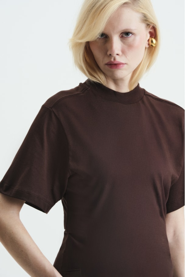 T SHIRT WAIST PIMA - MARROM
