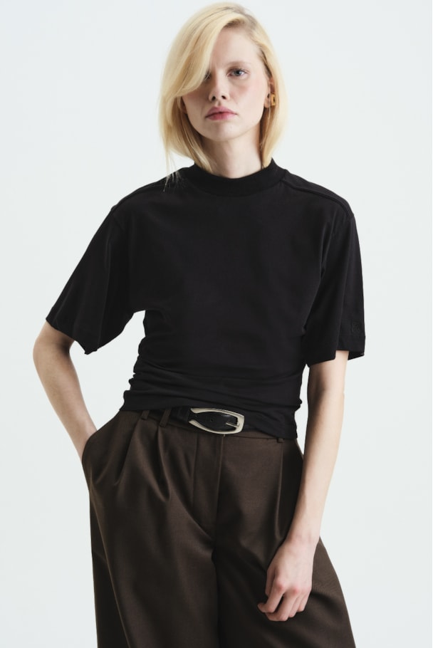 T SHIRT WAIST PIMA - PRETO