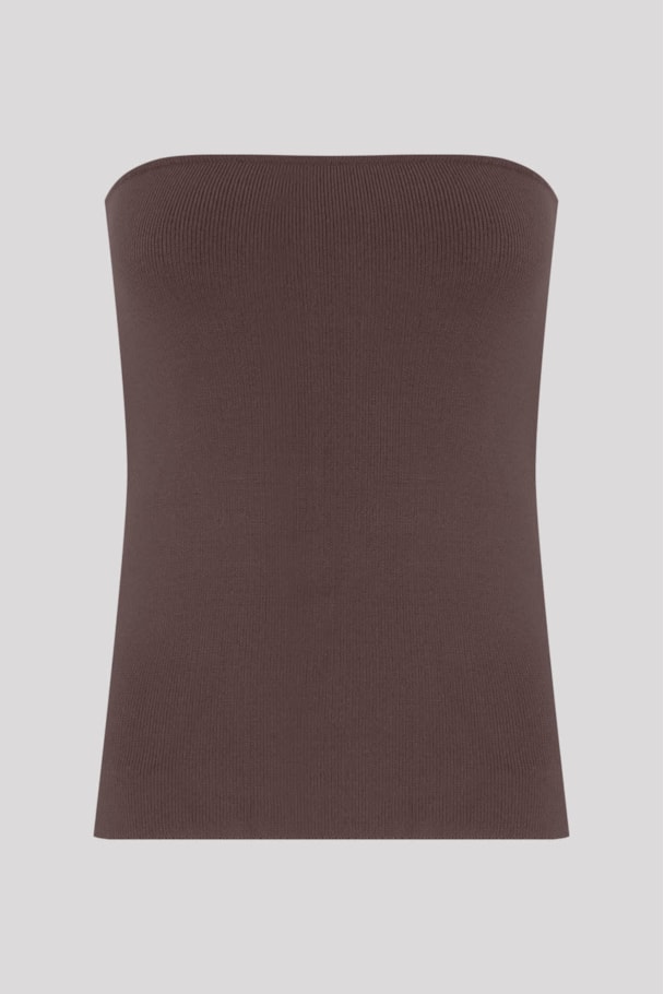 TOP TRICOT BASE - MARROM