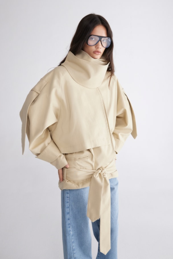 TRENCH COAT TRAÇO - SAND