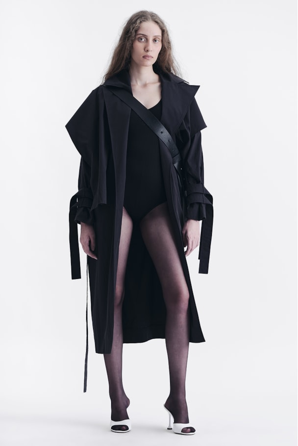 TRENCH COAT VEIL - PRETO