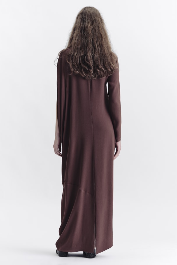 VESTIDO ASSIMÉTRICO NOOK - MARROM