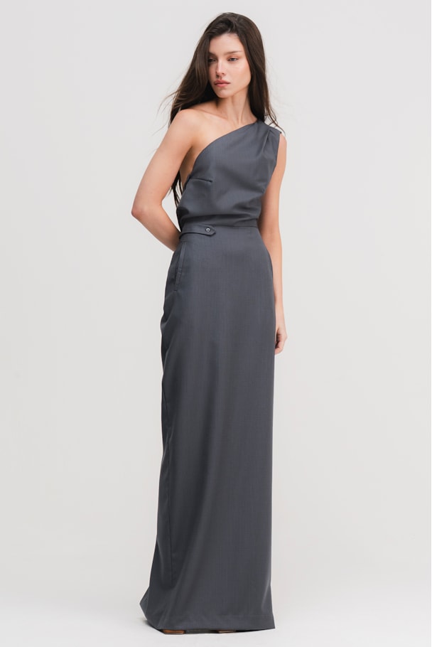 VESTIDO DELTA - CHUMBO
