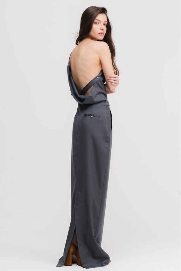 VESTIDO DELTA - CHUMBO