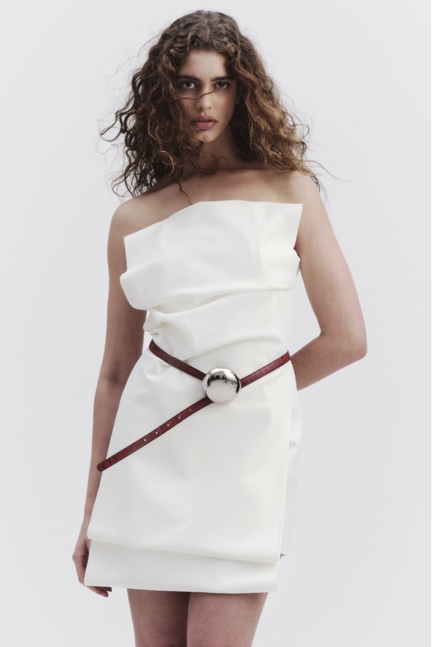 VESTIDO FAIXA - OFF WHITE