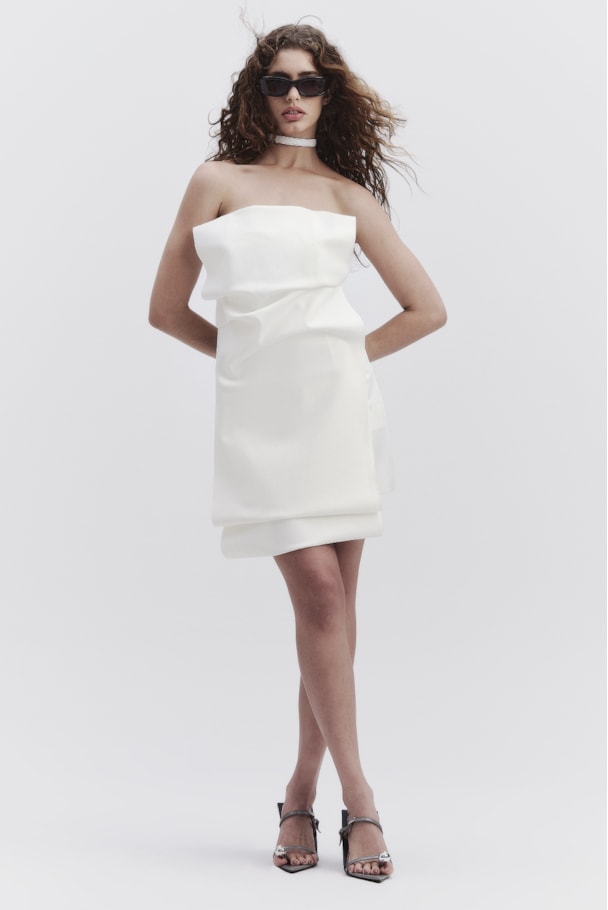 VESTIDO FAIXA - OFF WHITE