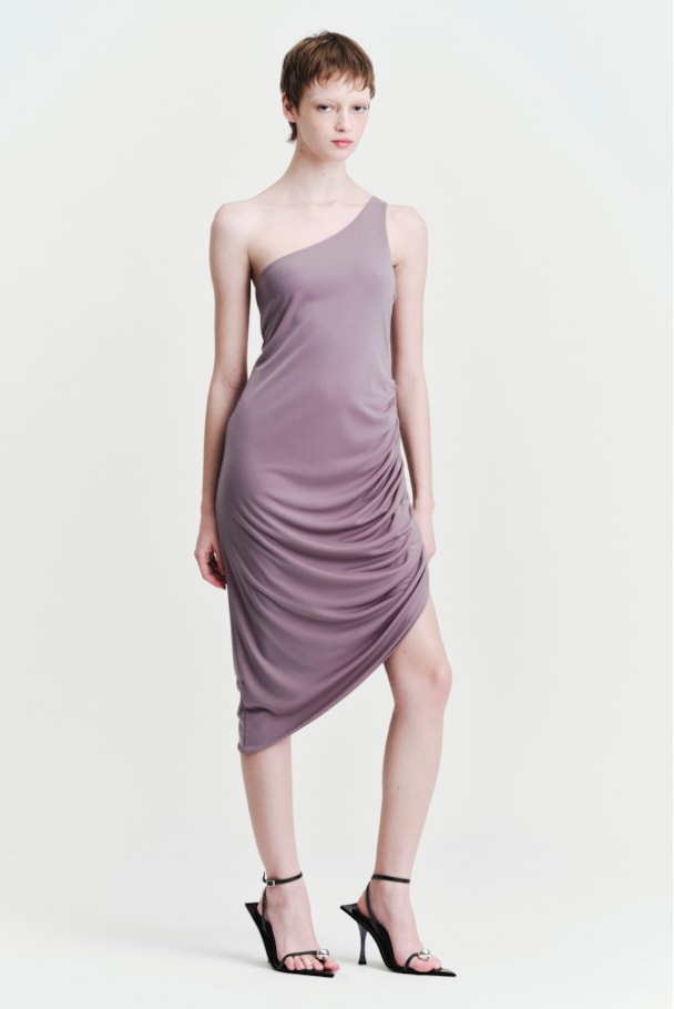 VESTIDO FRANZIDOS - CINZA