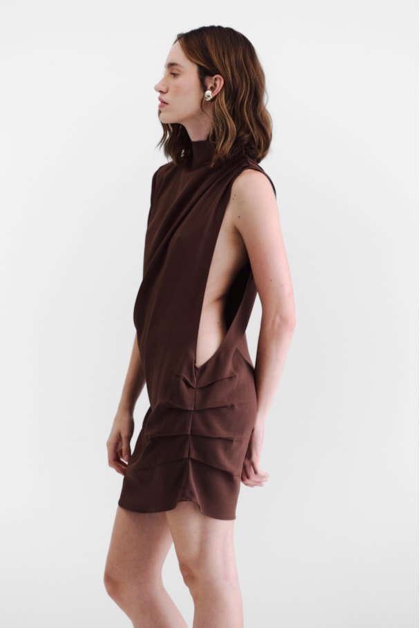 VESTIDO JUNO - MARROM