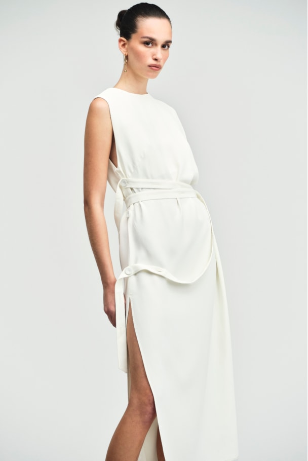 VESTIDO PLEN - OFF WHITE