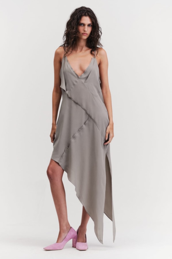 VESTIDO ROUX - CINZA