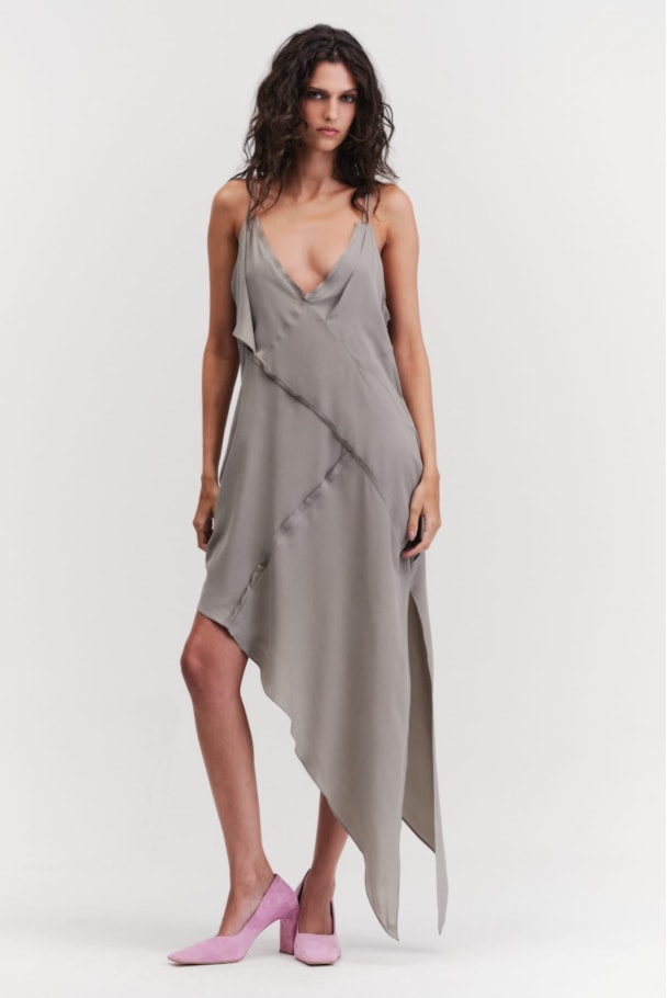 VESTIDO ROUX - CINZA