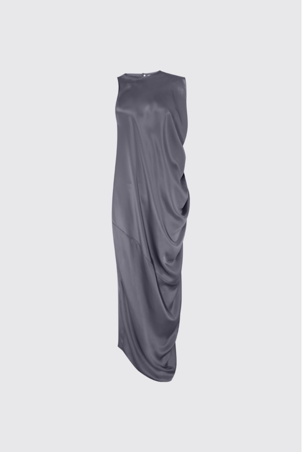 VESTIDO SATIN DRAPS - CHUMBO