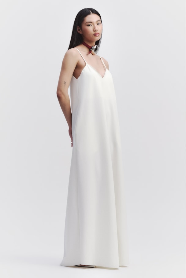 VESTIDO SLIP BLOCO - OFF WHITE