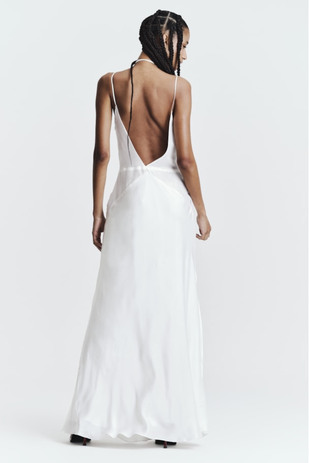 VESTIDO SLIP ORGANZA - OFF WHITE