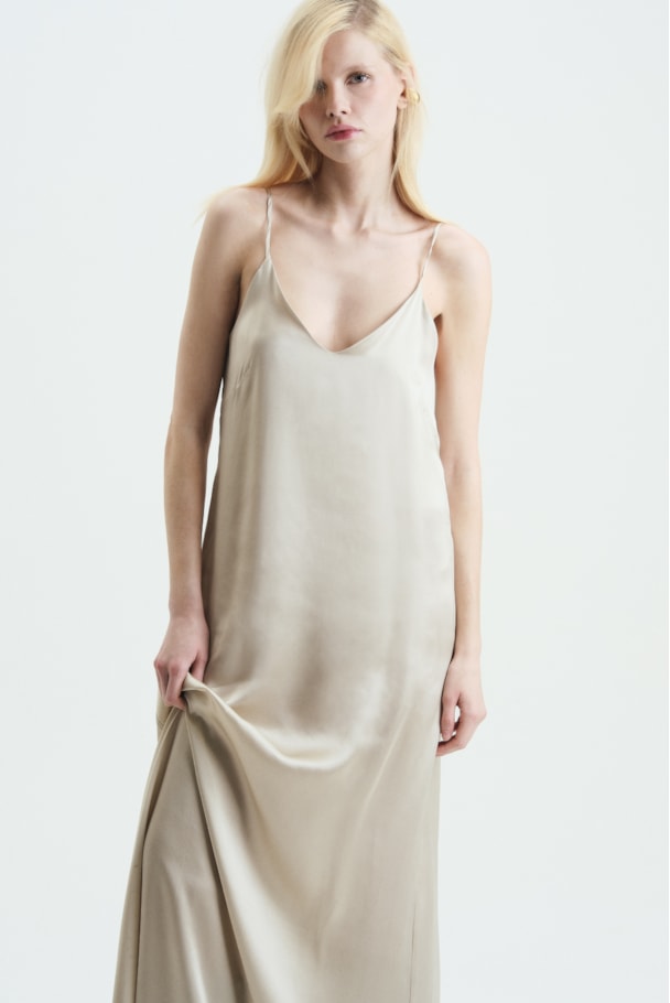 VESTIDO SLIP SATIN - GELO