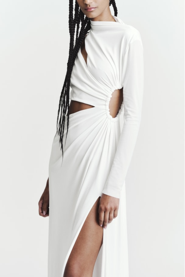 VESTIDO VAZADOS - OFF WHITE