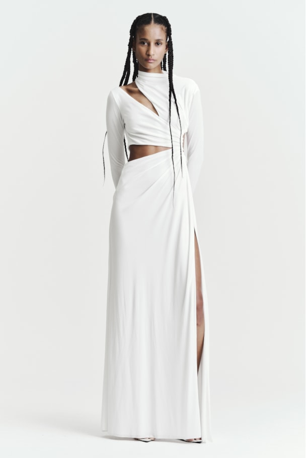 VESTIDO VAZADOS - OFF WHITE