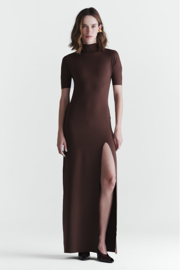 VESTIDO VELL - MARROM