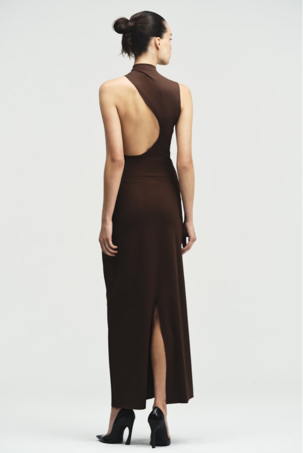 VESTIDO VOST - MARROM